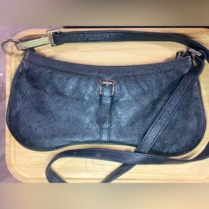 Bebe black leather crossbody